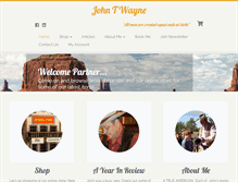 Tablet Screenshot of johntwayne.com